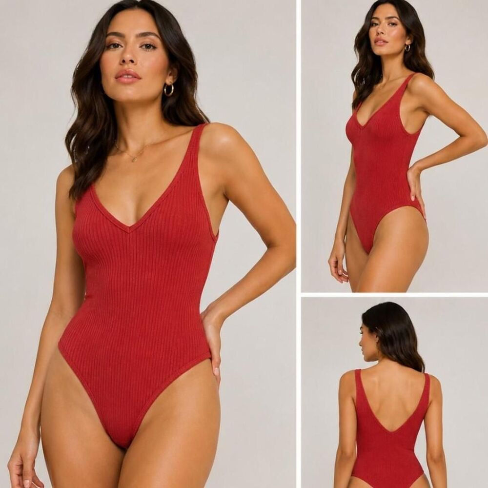 Garage Women's Red Bodysuit Size Sm